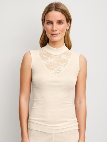 Maglietta intima 'Silky Wool Glam' di CALIDA in beige