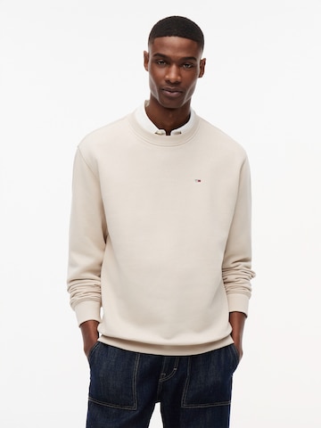 Tommy Jeans Collegepaita värissä beige: etupuoli