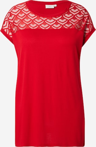 ONLY Carmakoma Shirt 'CARFLAKE' in Rood: voorkant