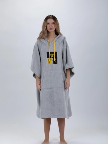 Pacifique Sud Athletic Robe 'Surf' in Grey: front