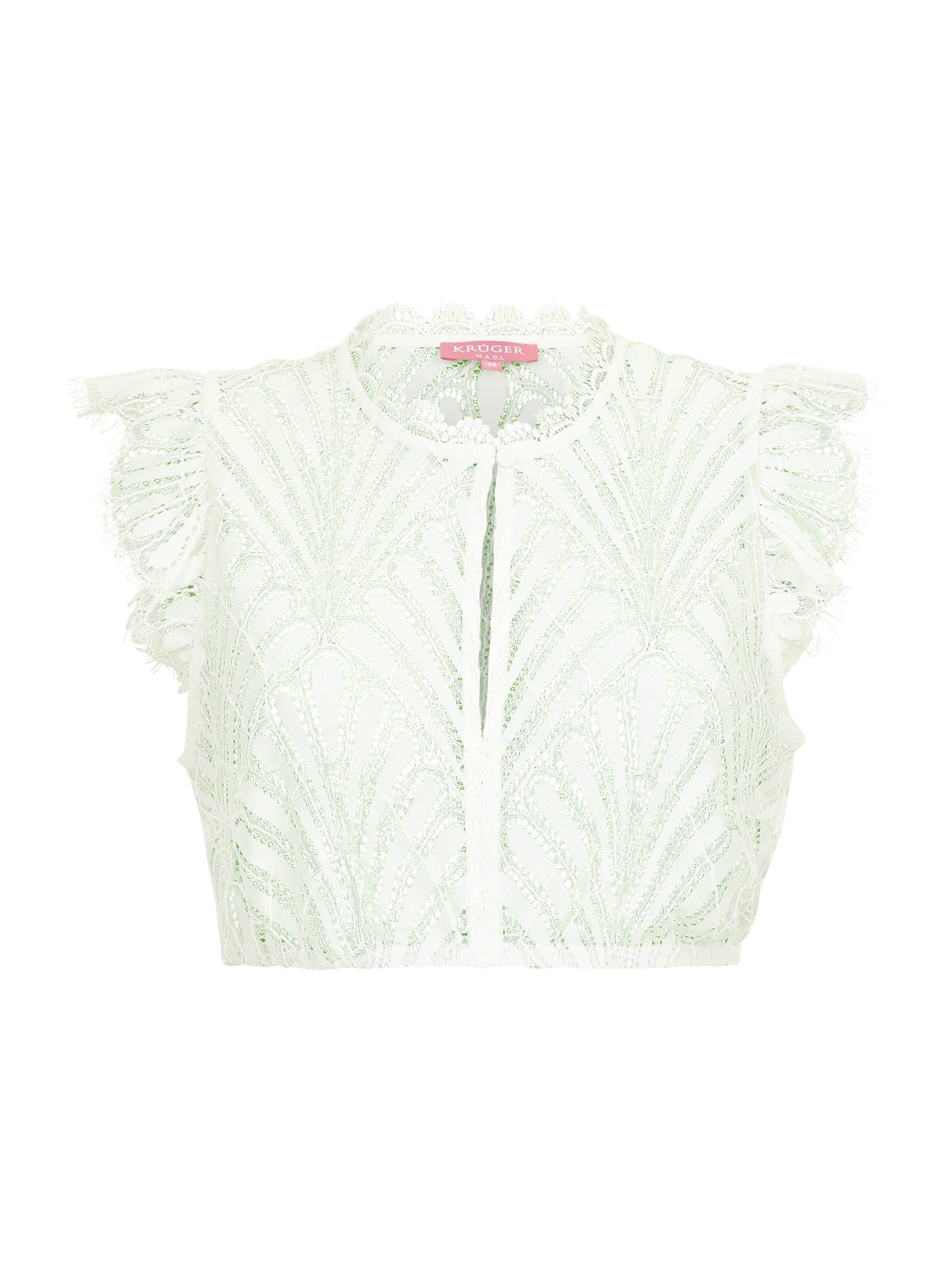 Camicia per costume tradizionale di Krüger Madl in beige: frontale