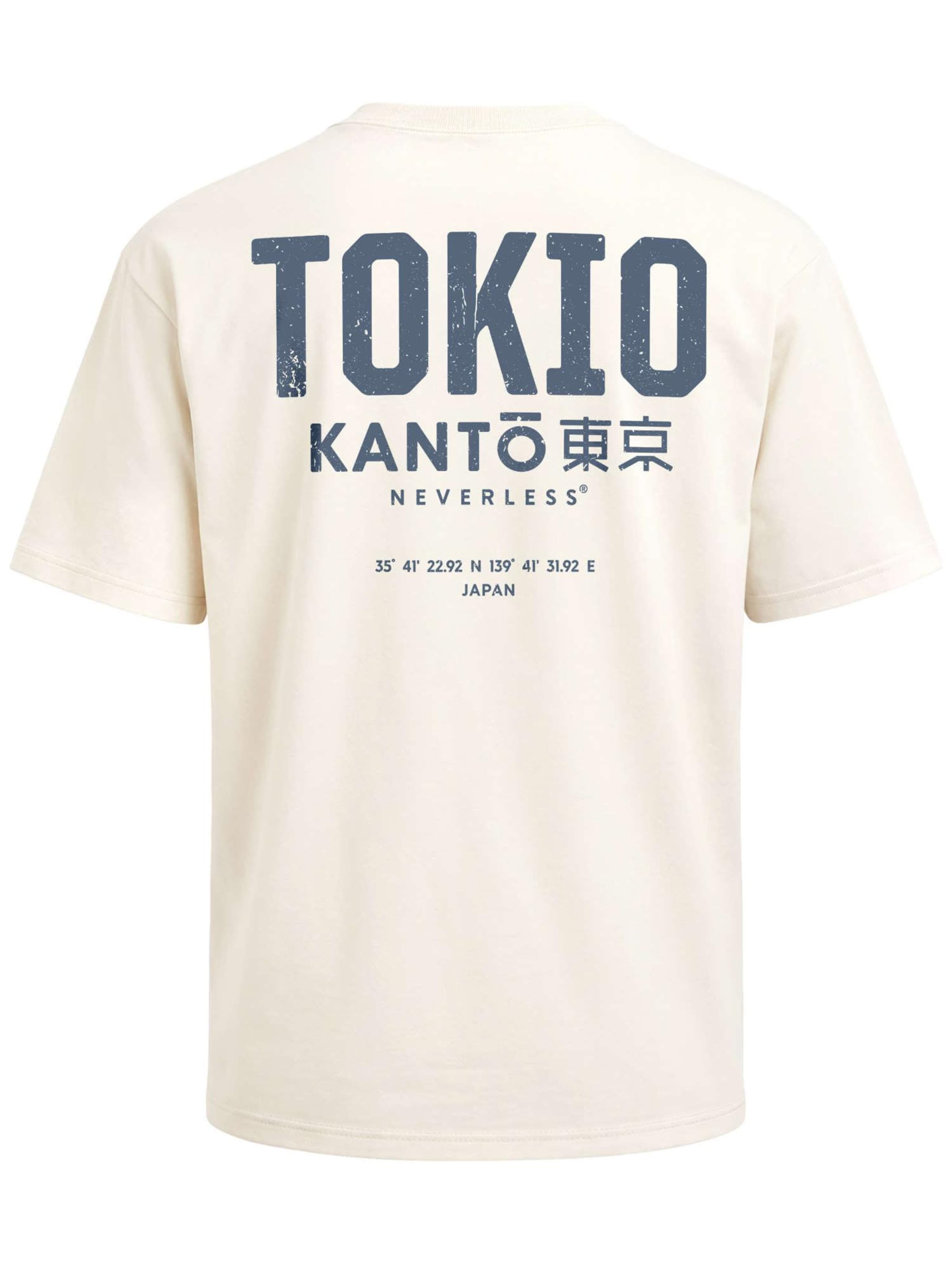 Neverless Shirt 'Tokio'‌‌ in Beige: Vorderseite