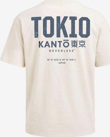Neverless Shirt 'Tokio' in Beige: Vorderseite