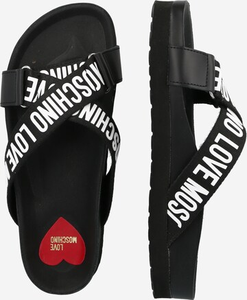 Mule Love Moschino en noir