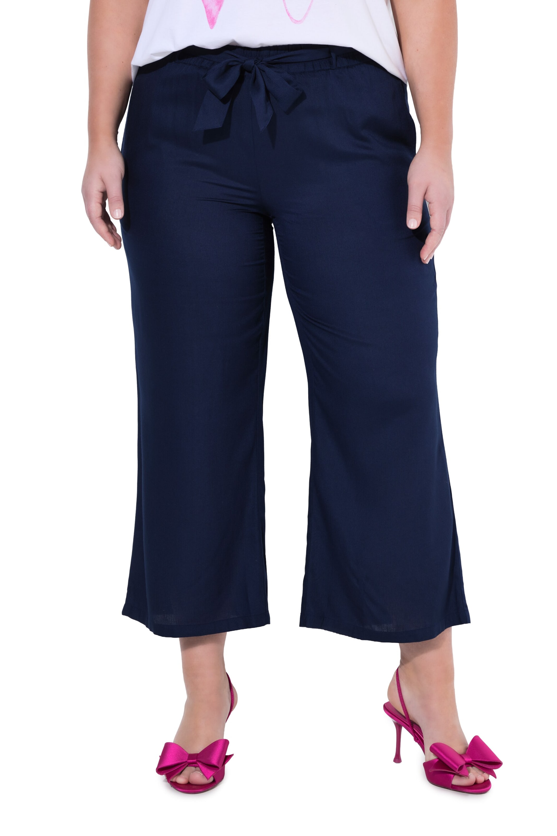 MIAMODA Wide leg Pants in Blue: front