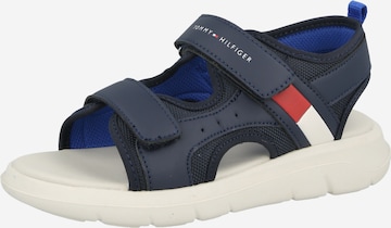 TOMMY HILFIGER Avonaiset kengät 'QUEST' värissä sininen: etupuoli