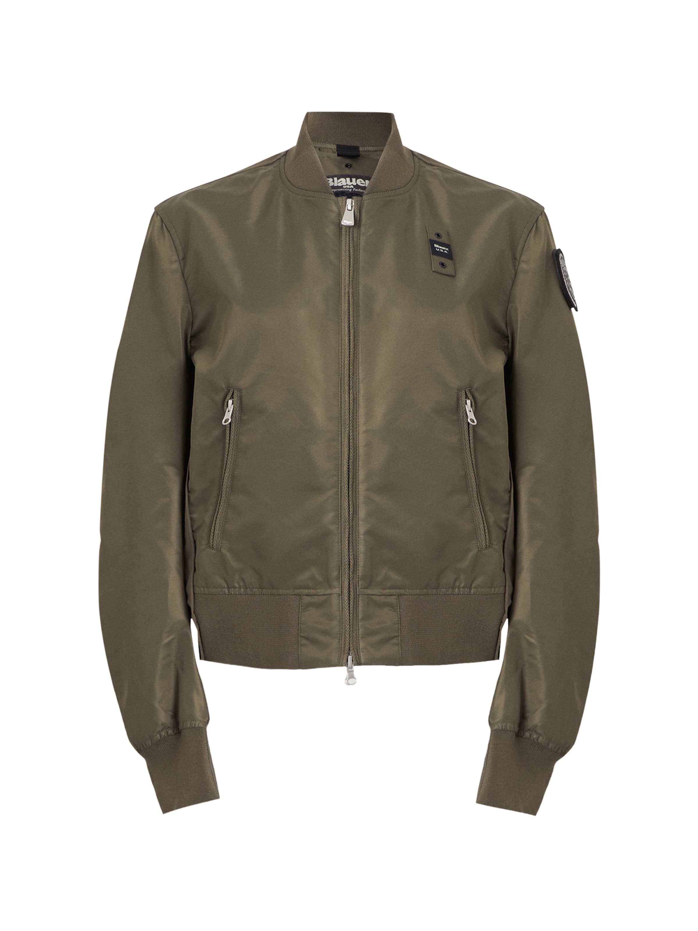 Blauer.USA Veste mi-saison en olive, Vue avec produit