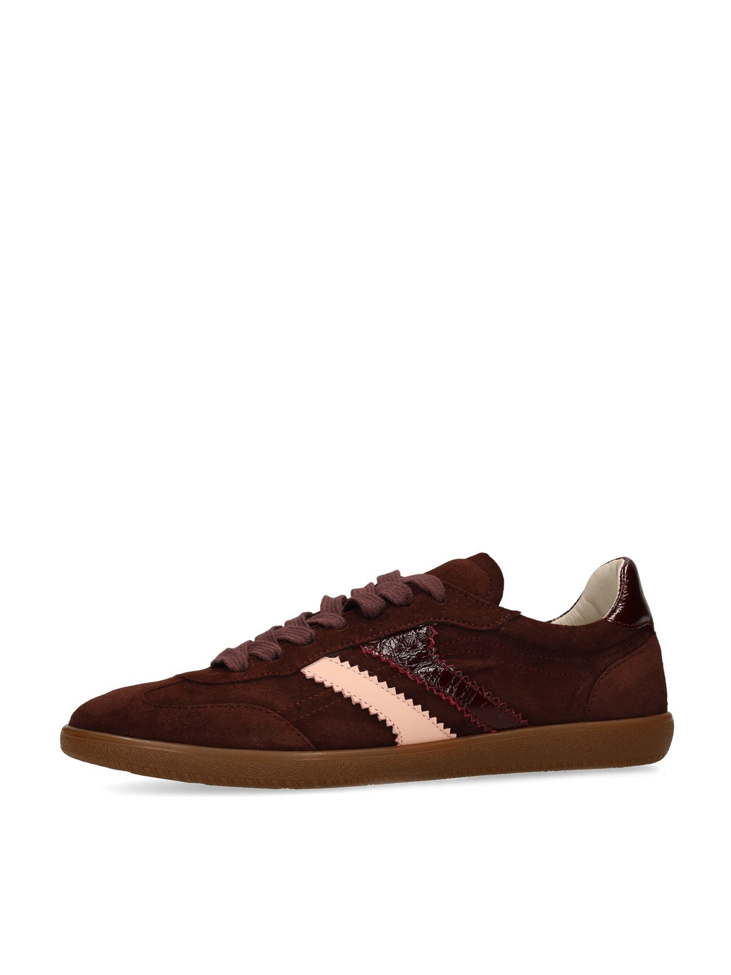 MANFIELD Baskets basses en 36 en marron, Vue avec produit