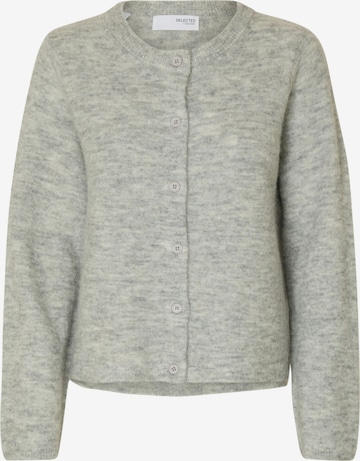 Cardigan 'SLFLULU' SELECTED en gris : devant