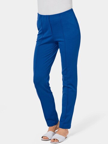 Goldner Slim fit Trousers 'LOUISA' in Blue