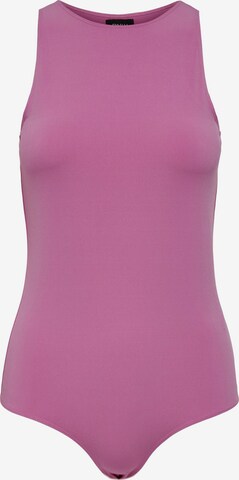 ONLY Shirt Bodysuit 'Helle' in Purple: front