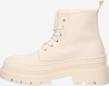 Tommy Jeans Lace-Up Ankle Boots in White