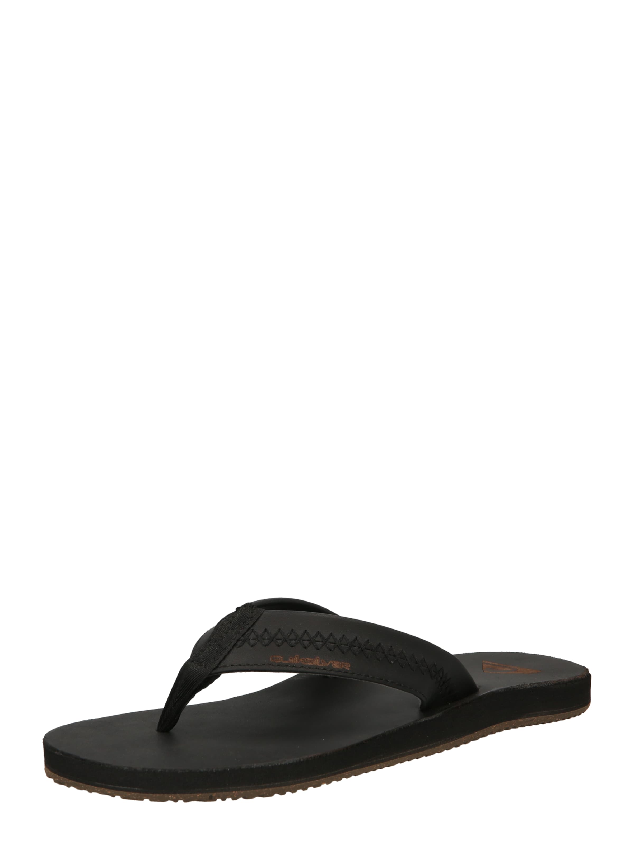 Flip-flops 'Carver Natural II' de la QUIKSILVER pe negru: față