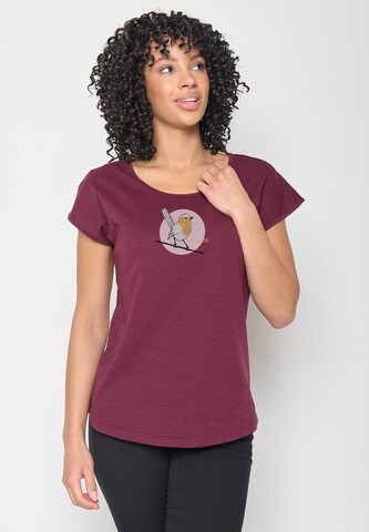 GREENBOMB Shirt 'Animal Koernerfreund' in Rood