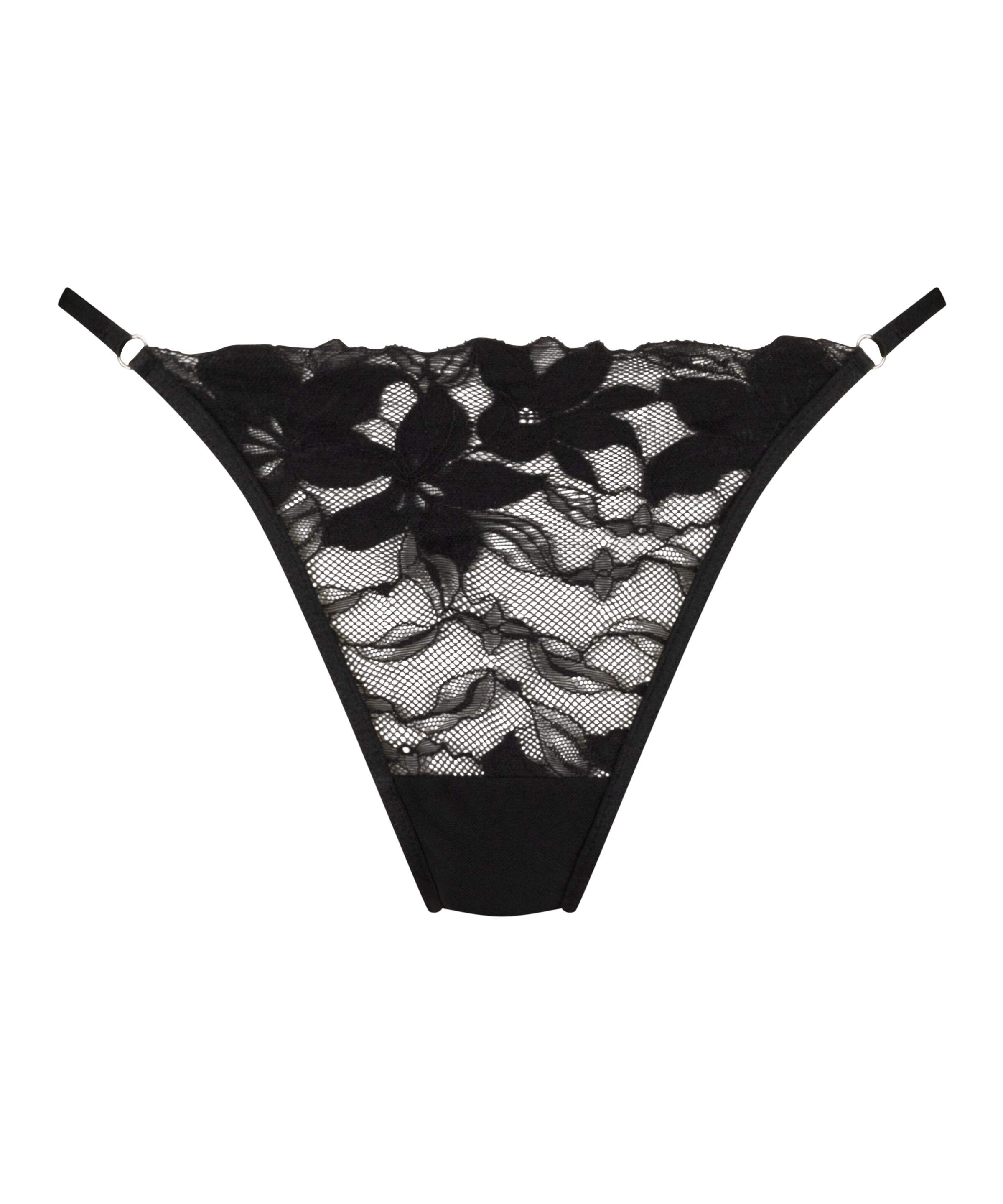 Hunkemöller String 'Ingrid' in Black: front
