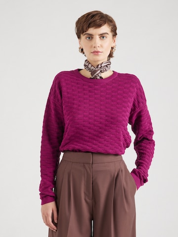 Blutsgeschwister Свитер 'Chic Promenade' в Ярко-розовый: спереди