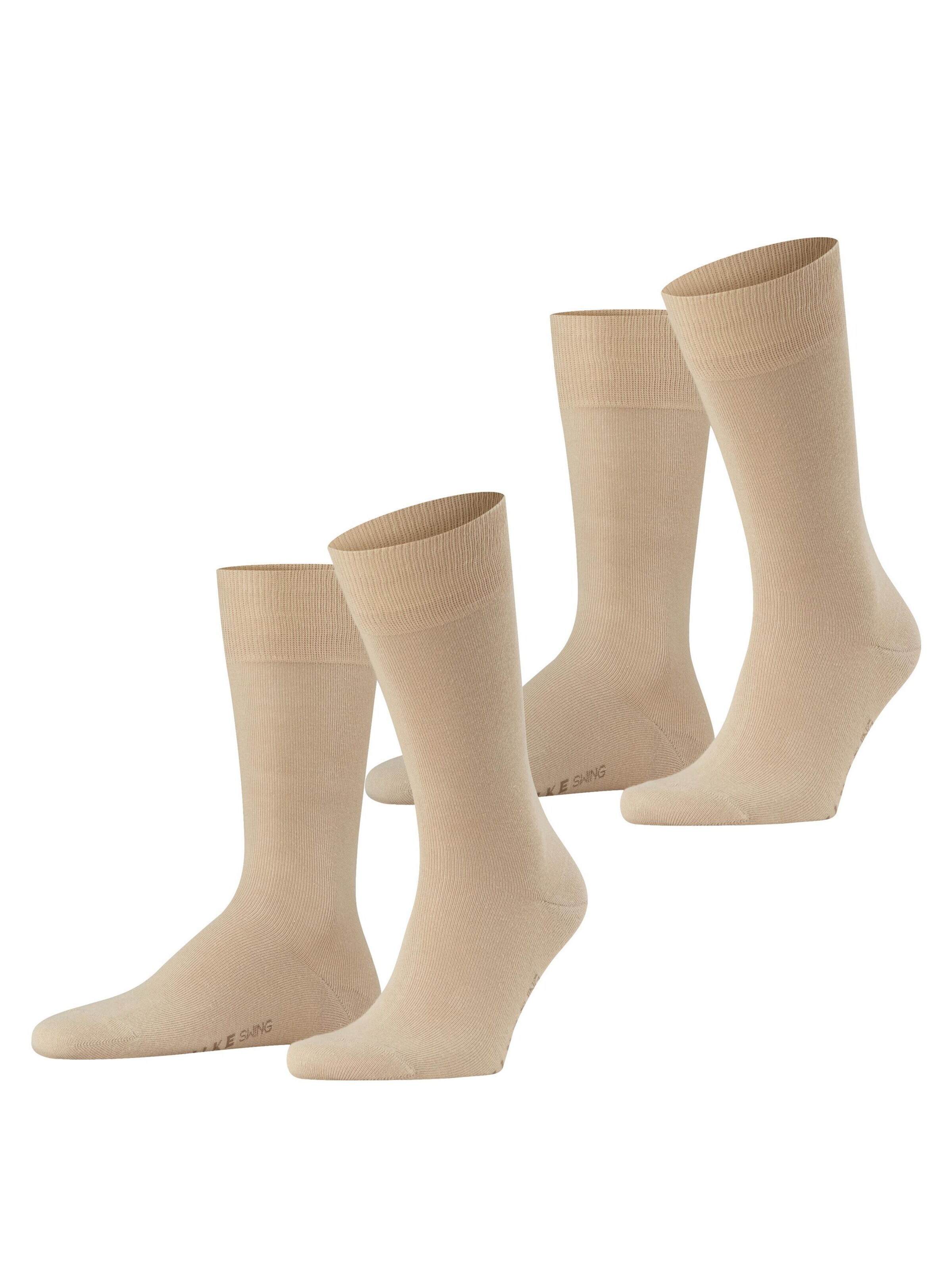 FALKE Socken 'Swing 2-Pack'‌‌‌‌‌‌‌‌‌ in Beige: Vorderseite