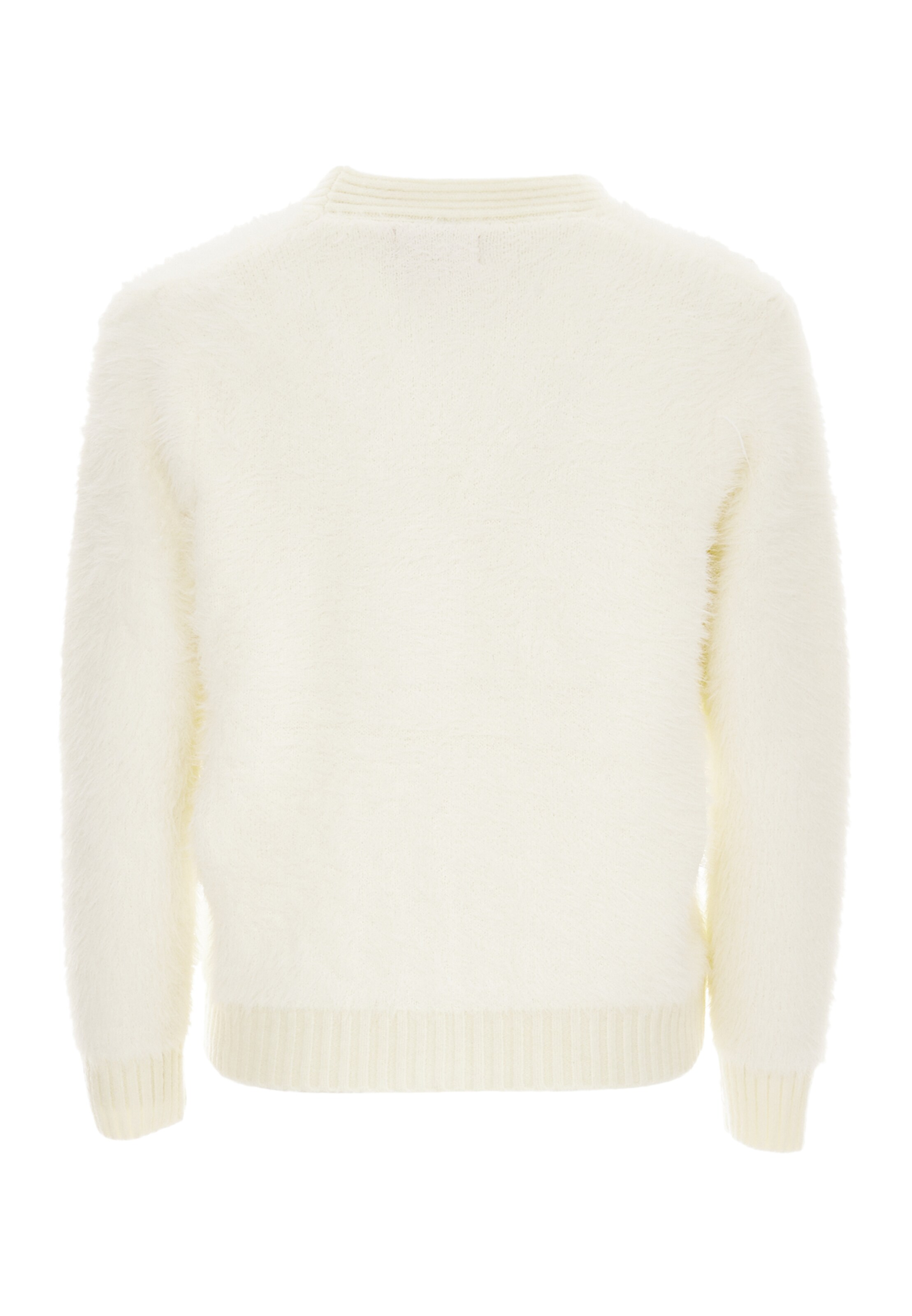 swirly Neuletakki värissä valkoinen