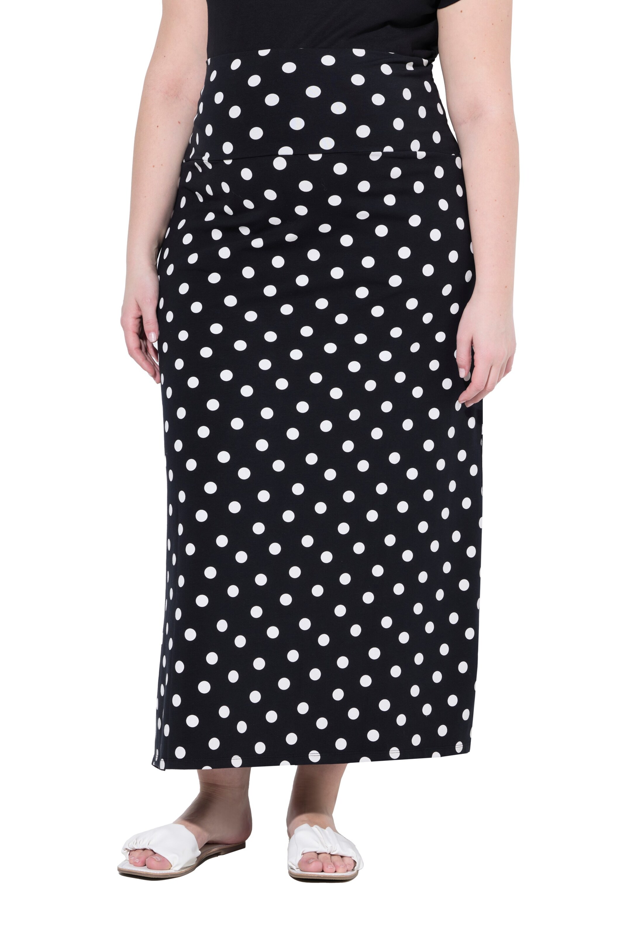 Ulla Popken Rok in Zwart: voorkant