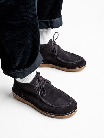 oswen Lace-up boot 'Ewaldi Suede Boot' in Brown