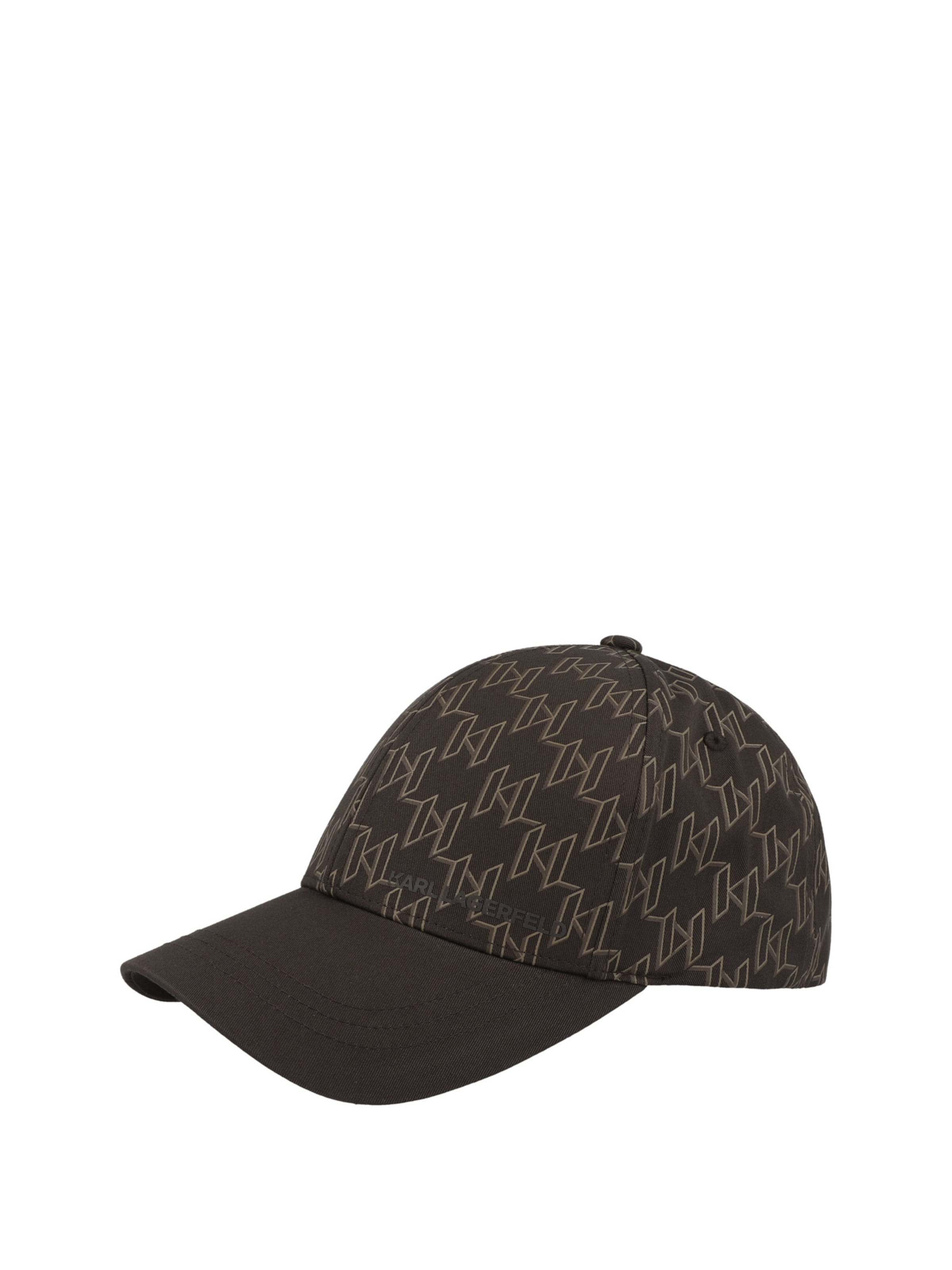 Cappello da baseball sportivo di Karl Lagerfeld in marrone: frontale