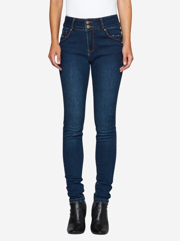 Skinny Jean KOROSHI en bleu : devant