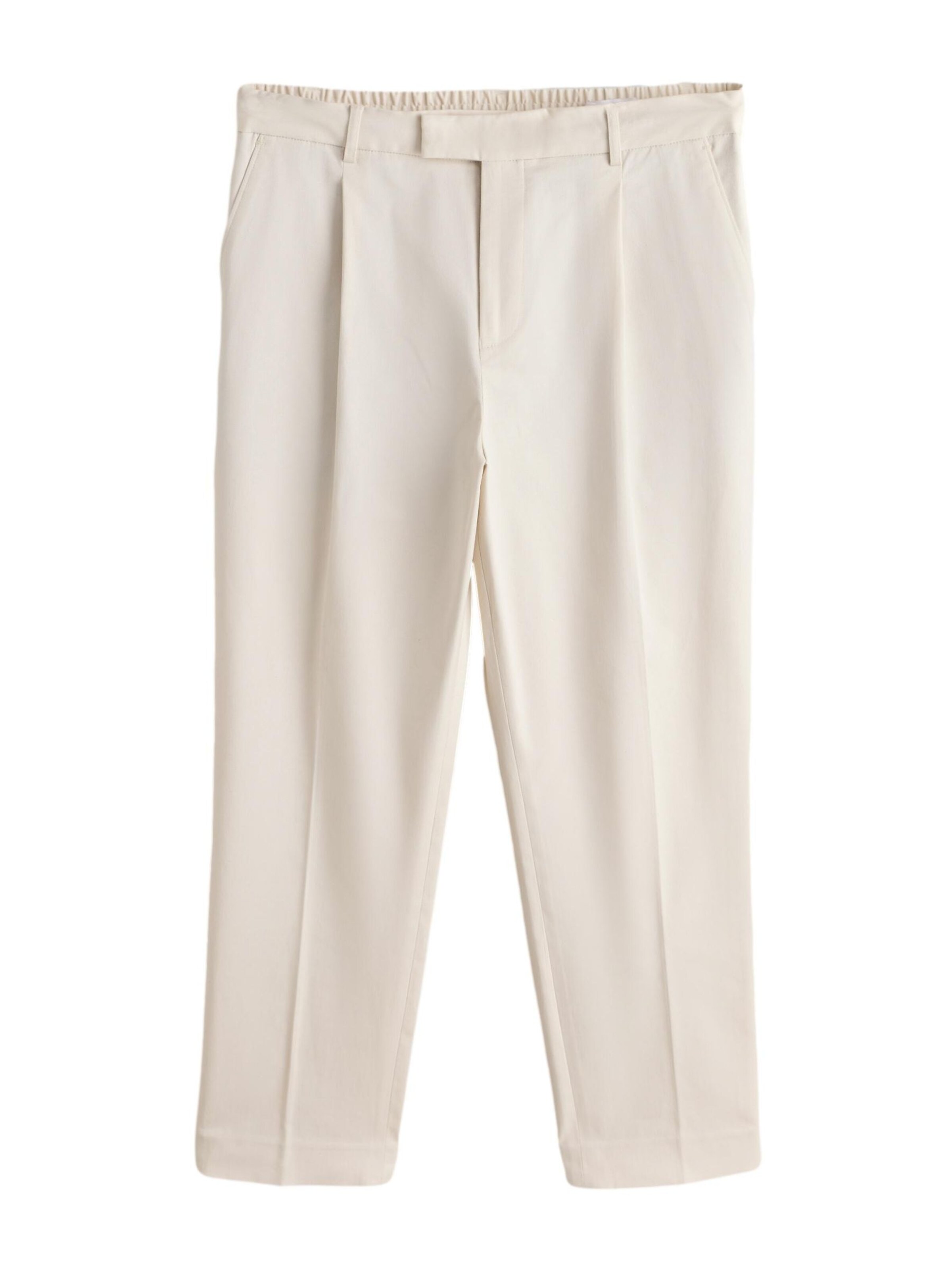 Next - Calças com pregas em bege: frente