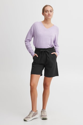 Oxmo Regular Sweatshorts 'Daniella' in Schwarz