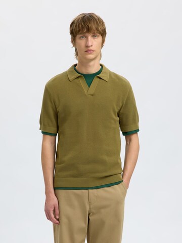 SELECTED Shirt in Green: front