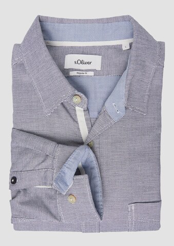 s.Oliver Regular fit Overhemd in Blauw