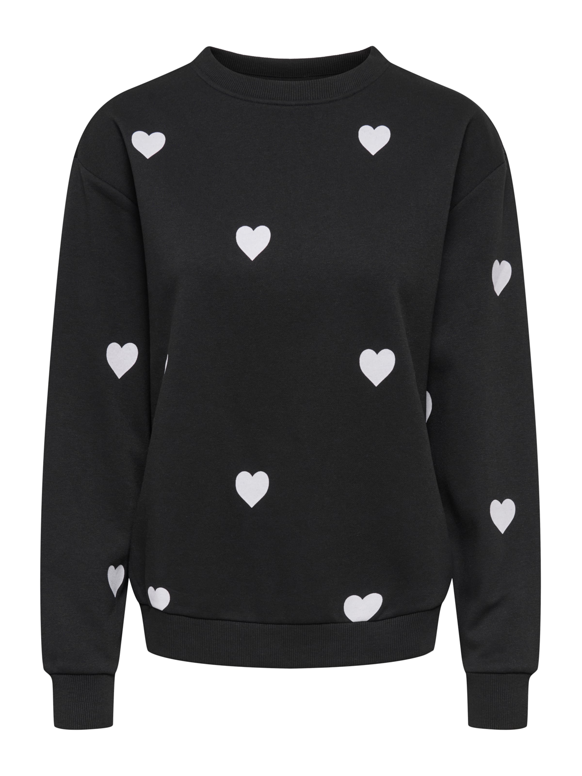 JDY Sweatshirt 'JDYNANNA' in Black: front