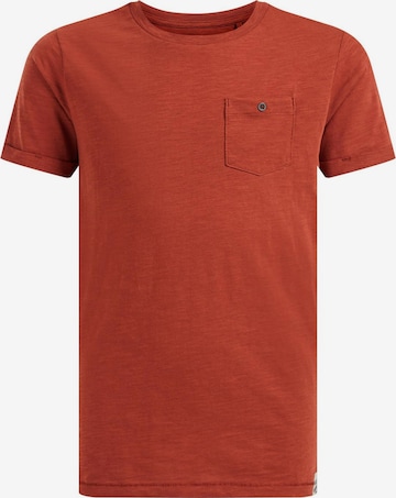WE Fashion T-shirt 'Herold' i brun: framsida