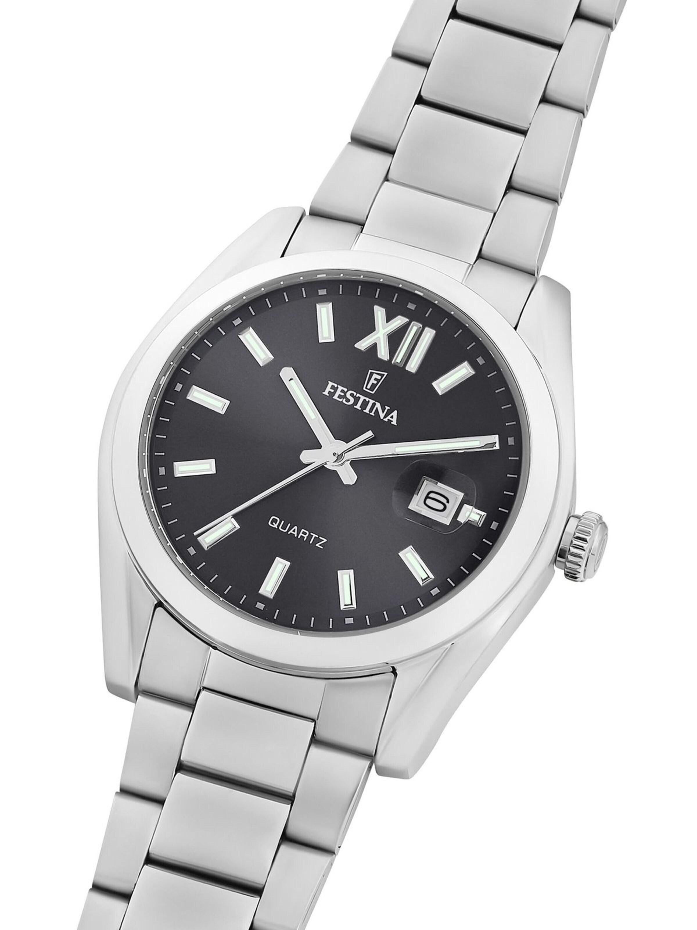 FESTINA Analoog horloge 'Date watch Acero Clasico' in Grijs