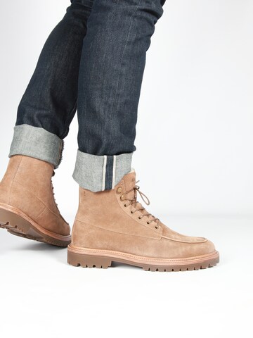 BLACKSTONE - Botas com atacadores 'Gastown Boaz CG164' em castanho