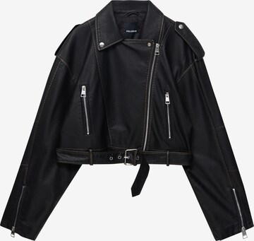 Veste mi-saison Pull&Bear en noir : devant