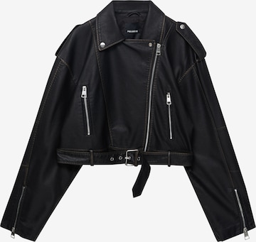 Pull&BearPrijelazna jakna - crna boja: prednji dio