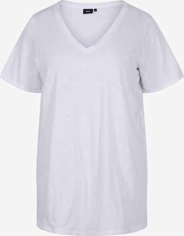 Zizzi - Camiseta talla grande 'VCHIARA' en blanco: frente