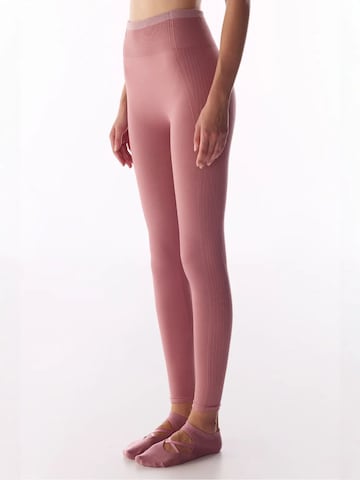 Leggings 'Gamaschen' Penti en rose : devant