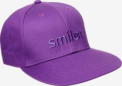 smiler. Snapback Cap shine. in lila, Produktansicht