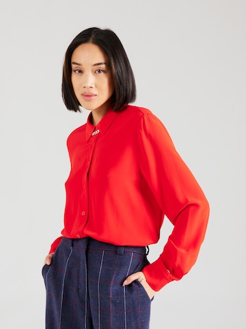 Camicia da donna 'FLUID' di TOMMY HILFIGER in rosso: frontale