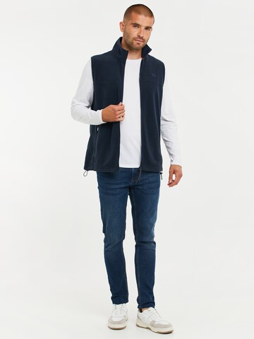 Gilet 'Hike' Threadbare en bleu