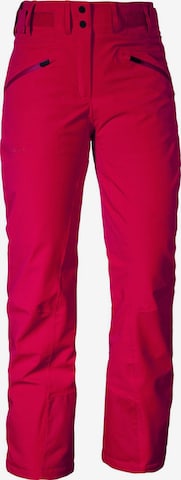 Schöffel Regular Workout Pants 'Horberg' in Red: front