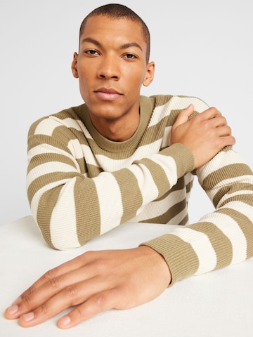 JACK & JONES Sweter 'SPRING' w kolorze zielony