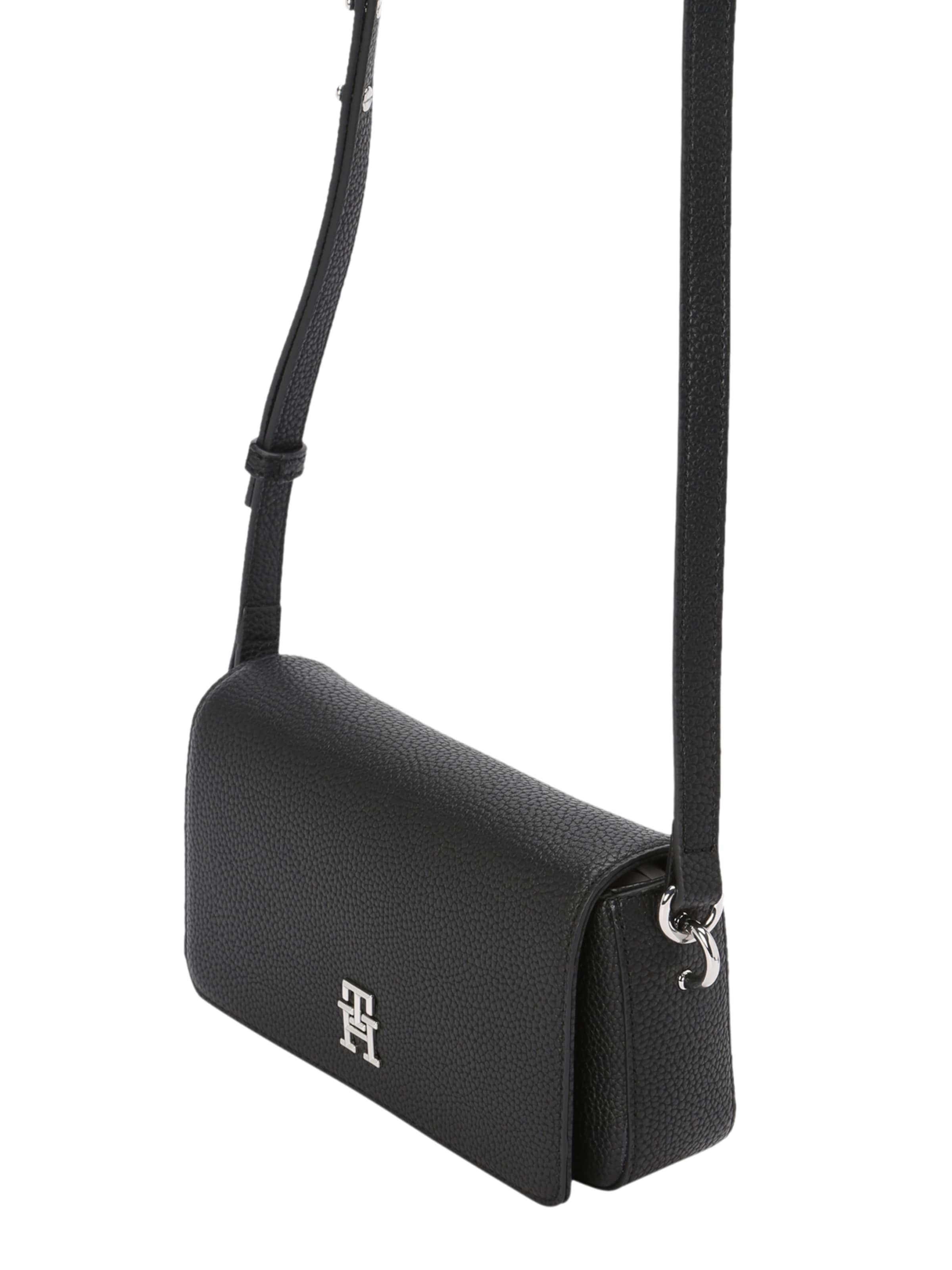 TOMMY HILFIGER Crossbody bag in Black: front