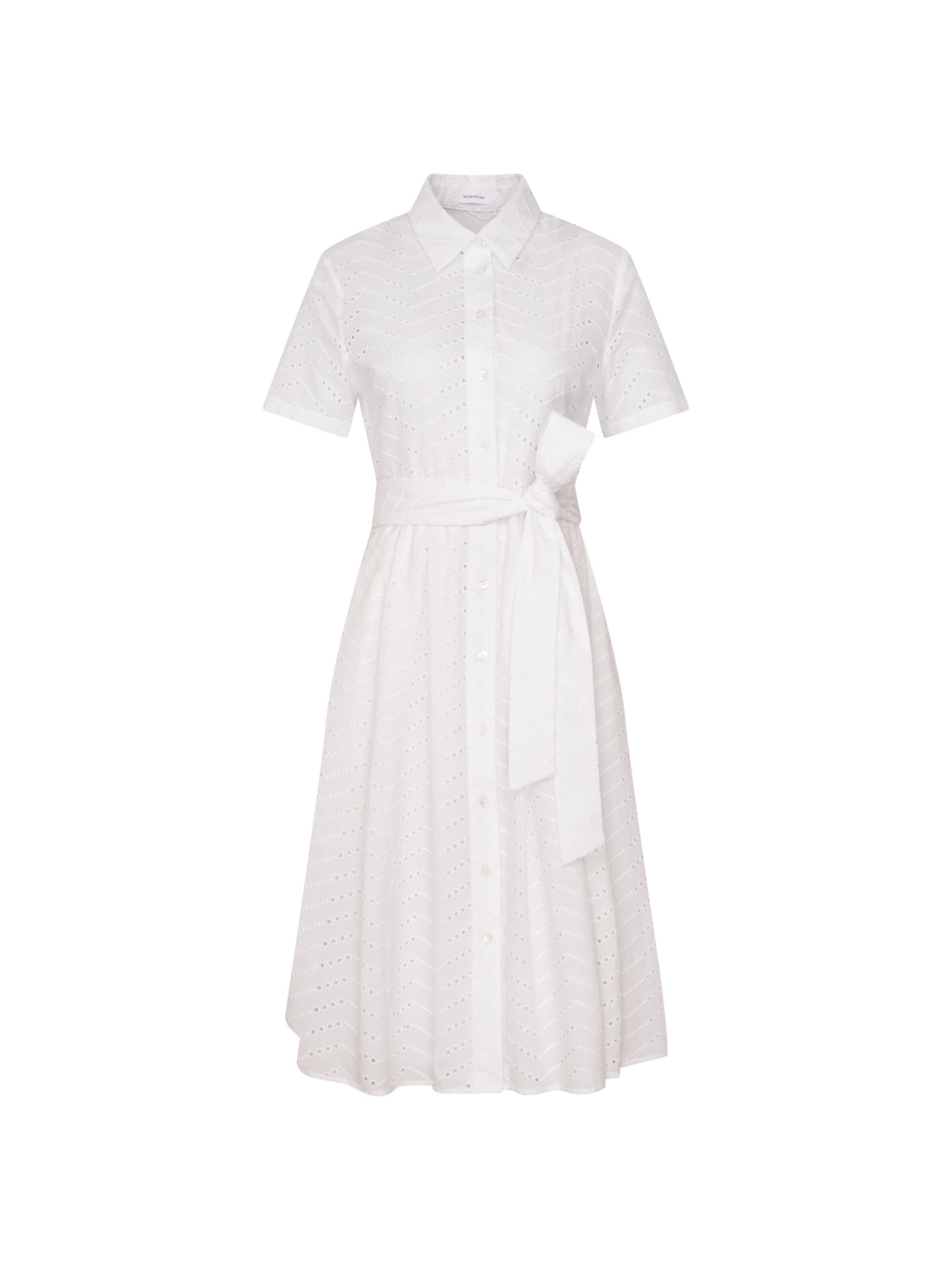SEIDENSTICKER Robe-chemise en 34 en blanc, Vue avec produit