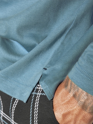 Jan Vanderstorm Pyjama lang 'Rolfheim' in Blauw