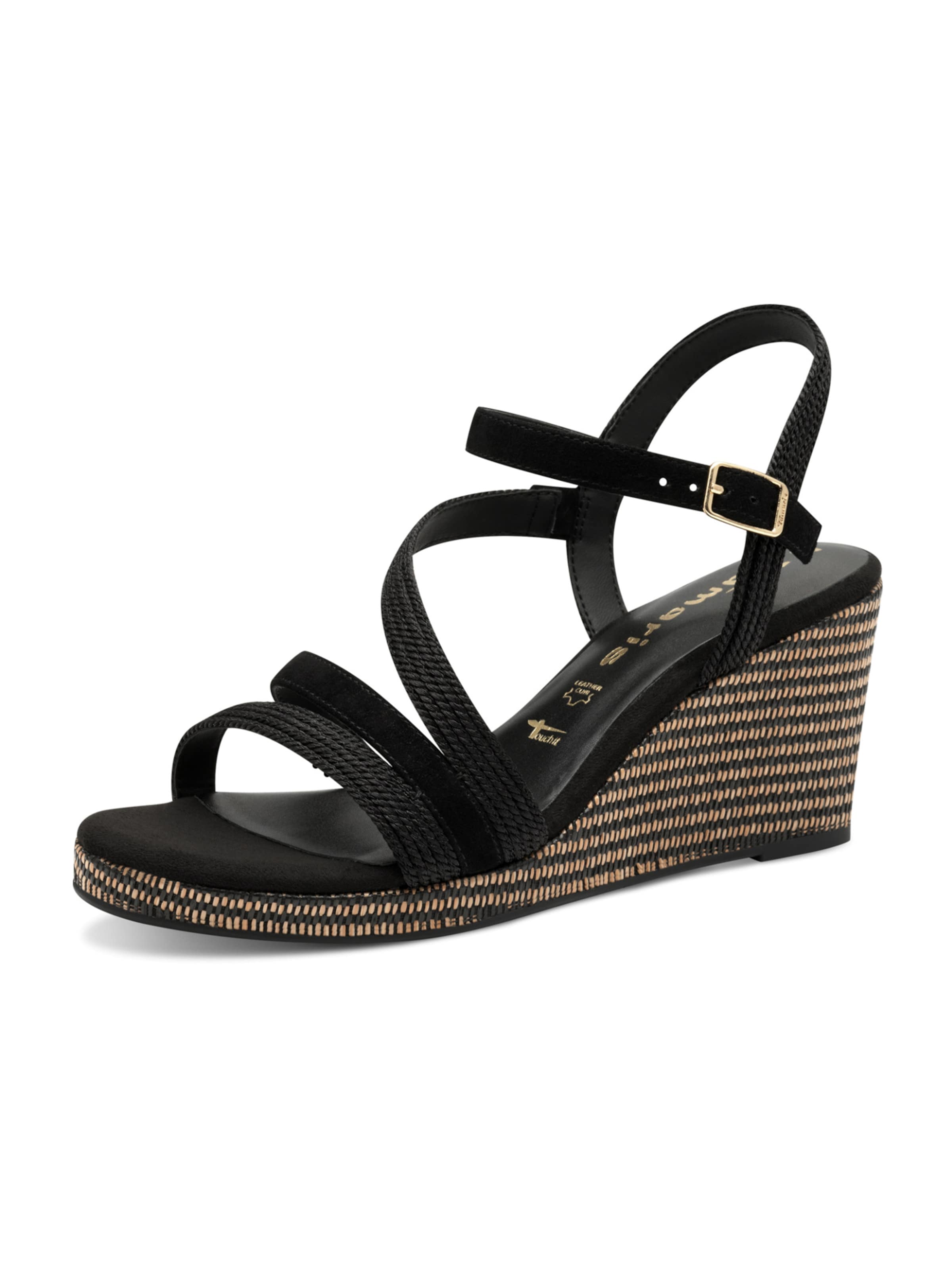 TamarisSandale s remenčićima - crna boja: prednji dio