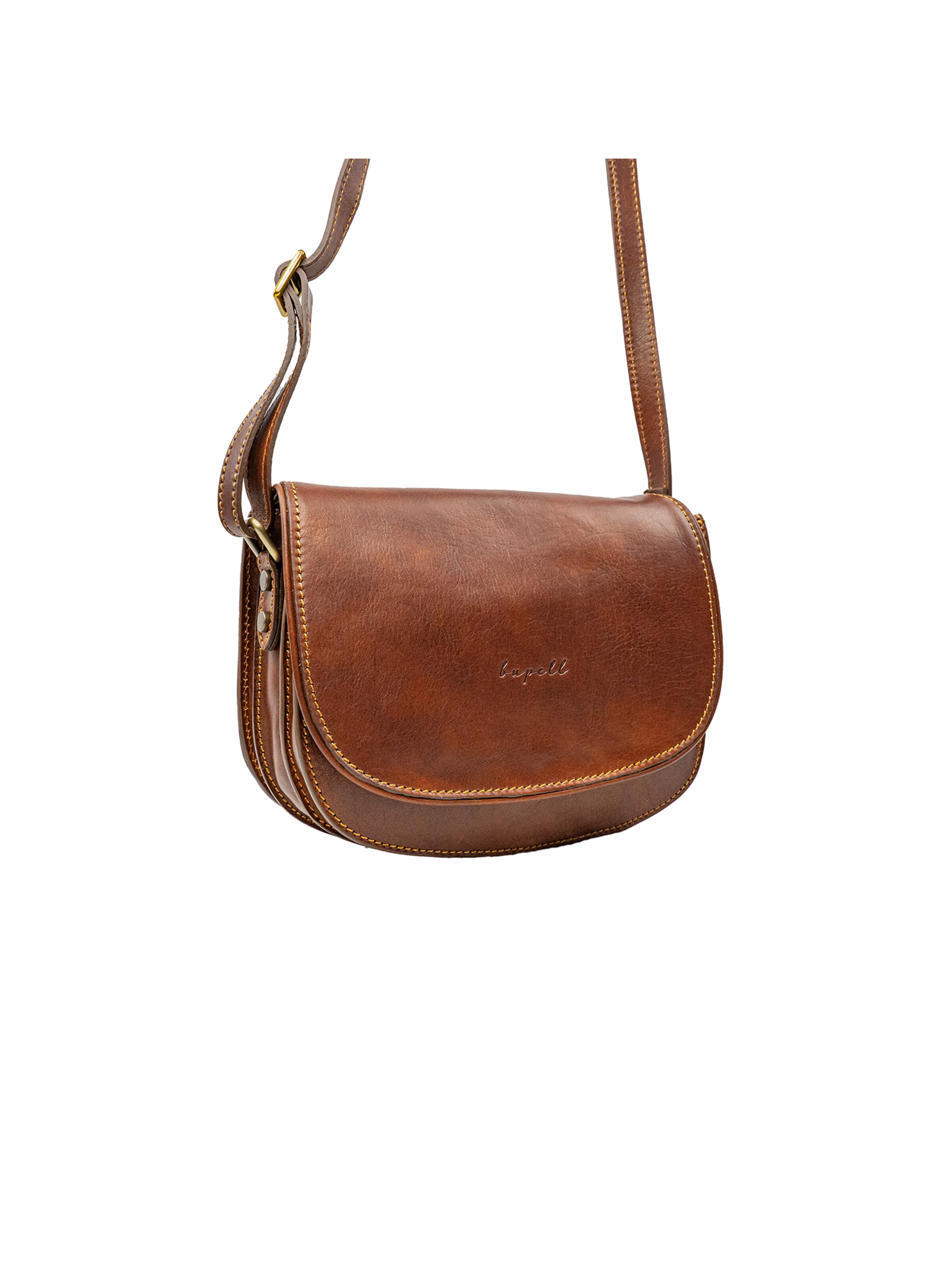 bupell Schultertasche 'Chiara' in Braun