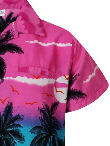 King Kameha Shirt 'Beach Eclectic'‌‌‌‌‌ in Pink