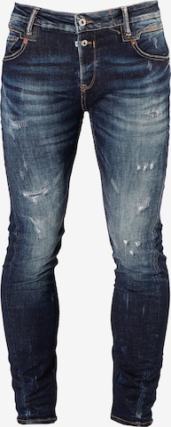 Le Temps Des Cerises Skinny Jeans in Blue: front